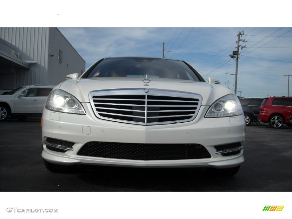 2013 S 550 Sedan - Diamond White Metallic / Sahara Beige/Black photo #8