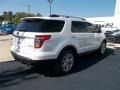 2013 White Platinum Tri-Coat Ford Explorer Limited  photo #9