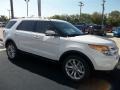 2013 White Platinum Tri-Coat Ford Explorer Limited  photo #11