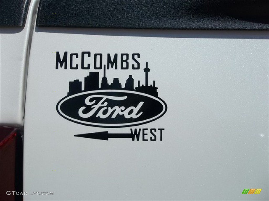 2012 F350 Super Duty Lariat Crew Cab 4x4 - Oxford White / Adobe photo #6