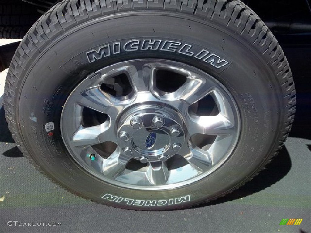 2012 F350 Super Duty Lariat Crew Cab 4x4 - Oxford White / Adobe photo #12