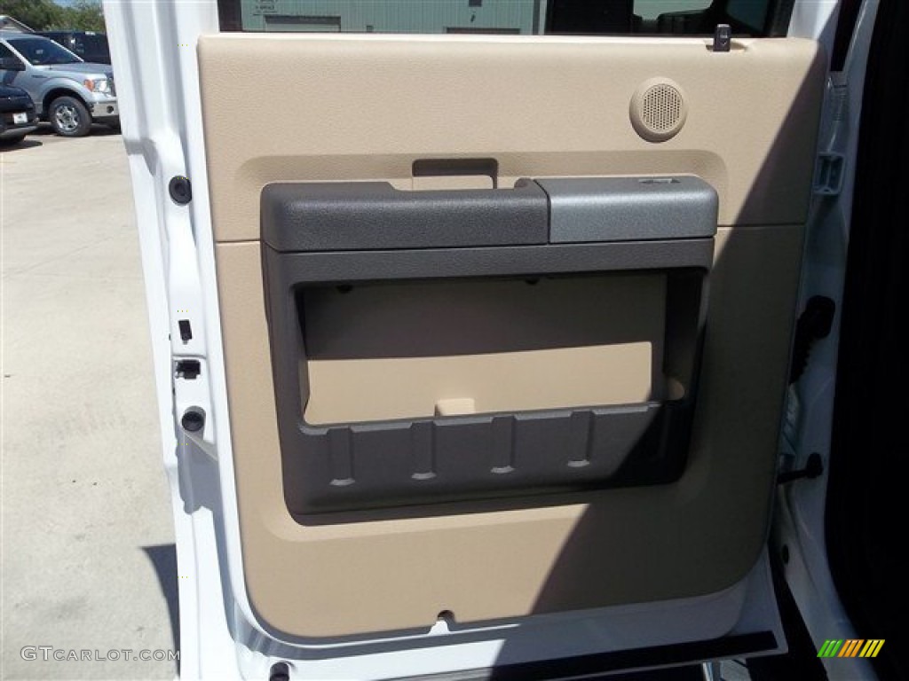 2012 F350 Super Duty Lariat Crew Cab 4x4 - Oxford White / Adobe photo #36