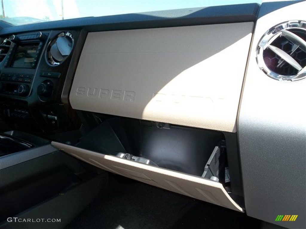 2012 F350 Super Duty Lariat Crew Cab 4x4 - Oxford White / Adobe photo #42