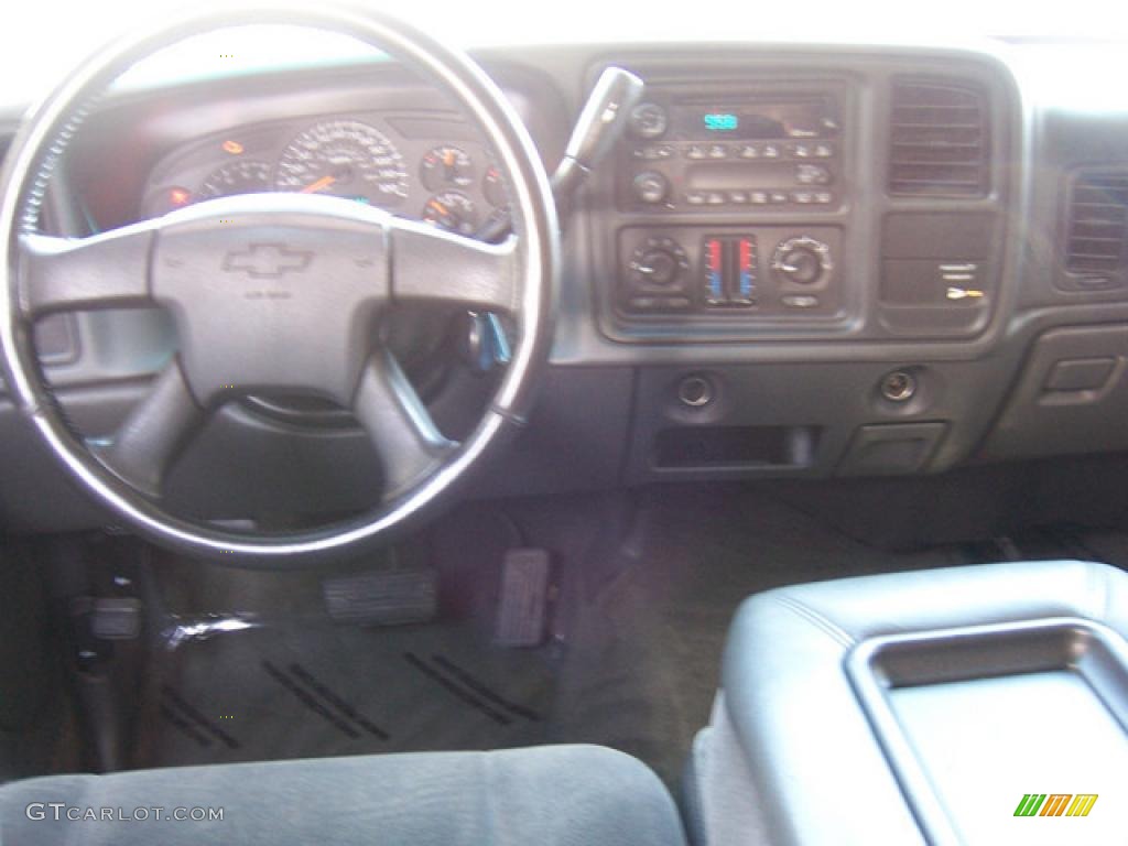 2003 Silverado 1500 LS Extended Cab - Black / Tan photo #12