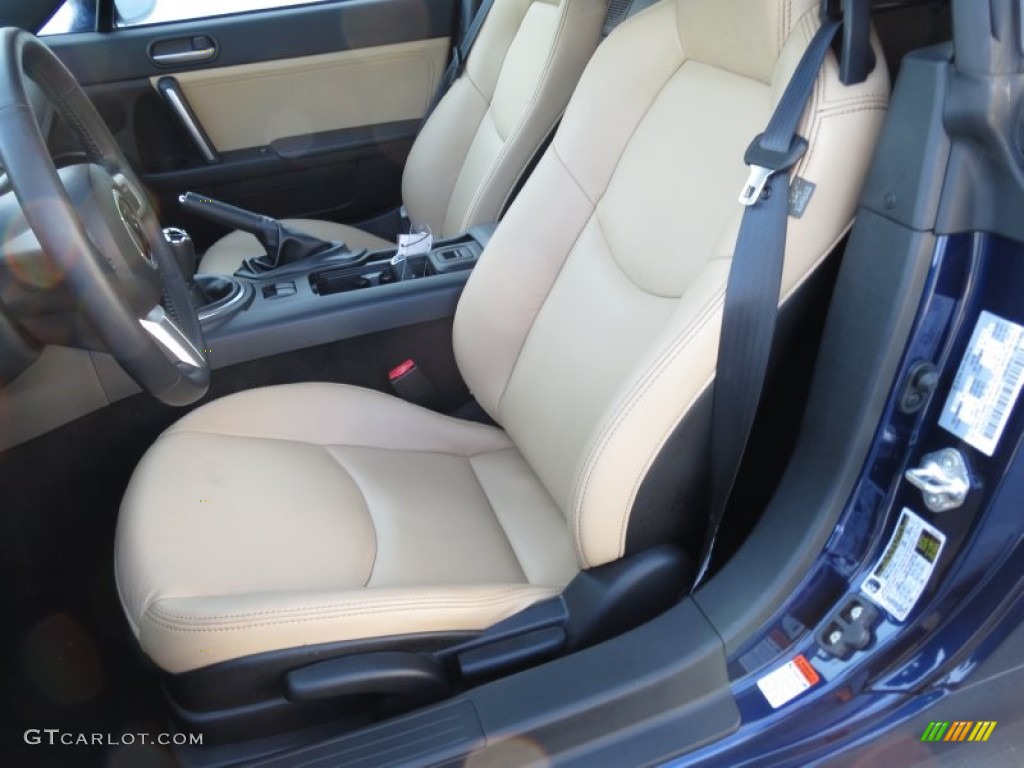 Dune Beige Interior 2012 Mazda MX-5 Miata Grand Touring Hard Top Roadster Photo #71717935