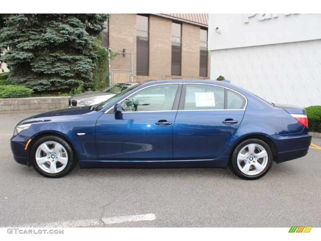 Deep Sea Blue Metallic 2008 BMW 5 Series 535i Sedan Exterior Photo #71718310