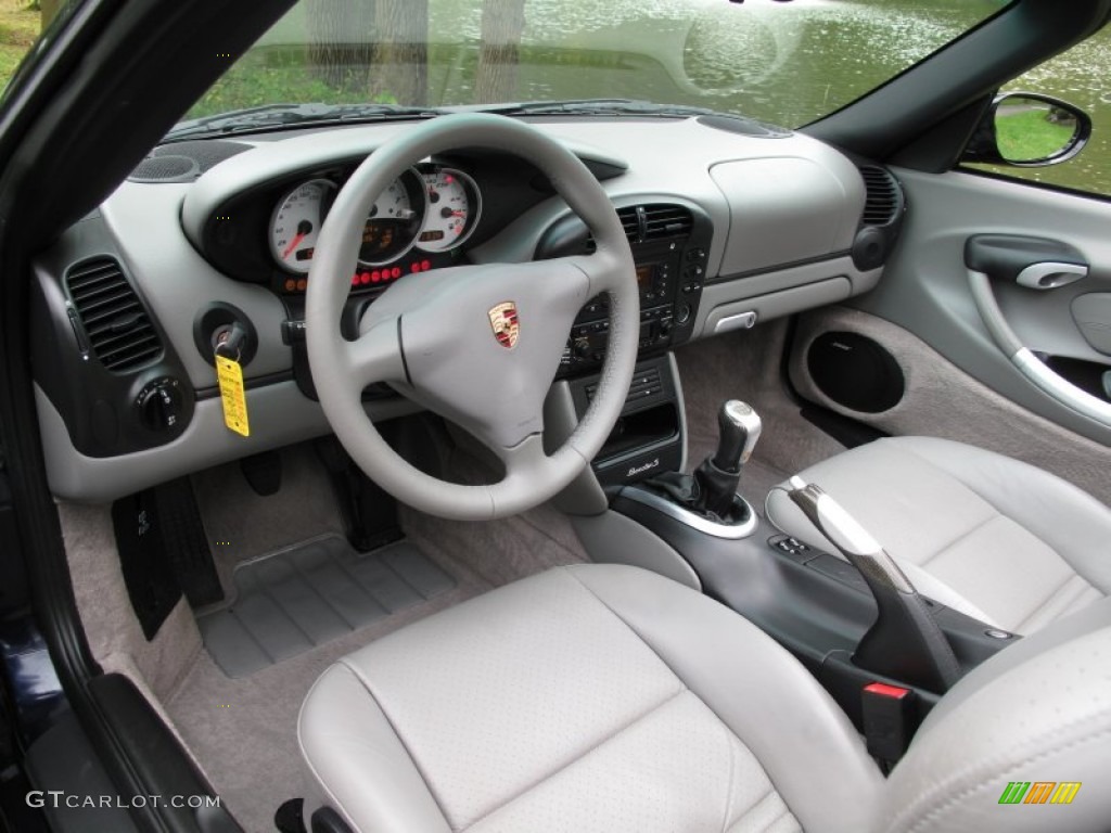 Graphite Grey Interior 2003 Porsche Boxster S Photo #71719252