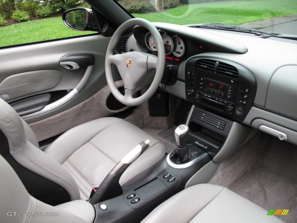 Graphite Grey Interior 2003 Porsche Boxster S Photo #71719294