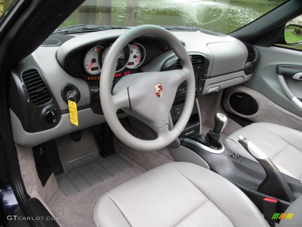 Graphite Grey Interior 2003 Porsche Boxster S Photo #71719312