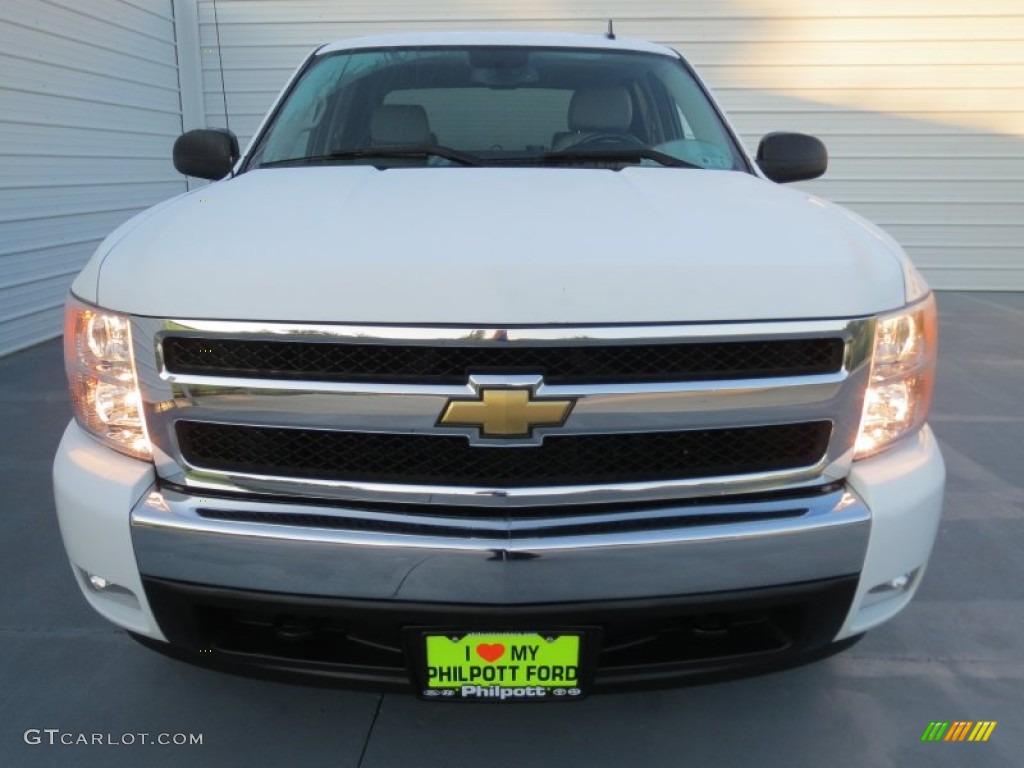 2008 Silverado 1500 LT Crew Cab - Summit White / Light Titanium/Ebony Accents photo #7