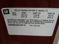 2005 Buick LaCrosse CXL Info Tag