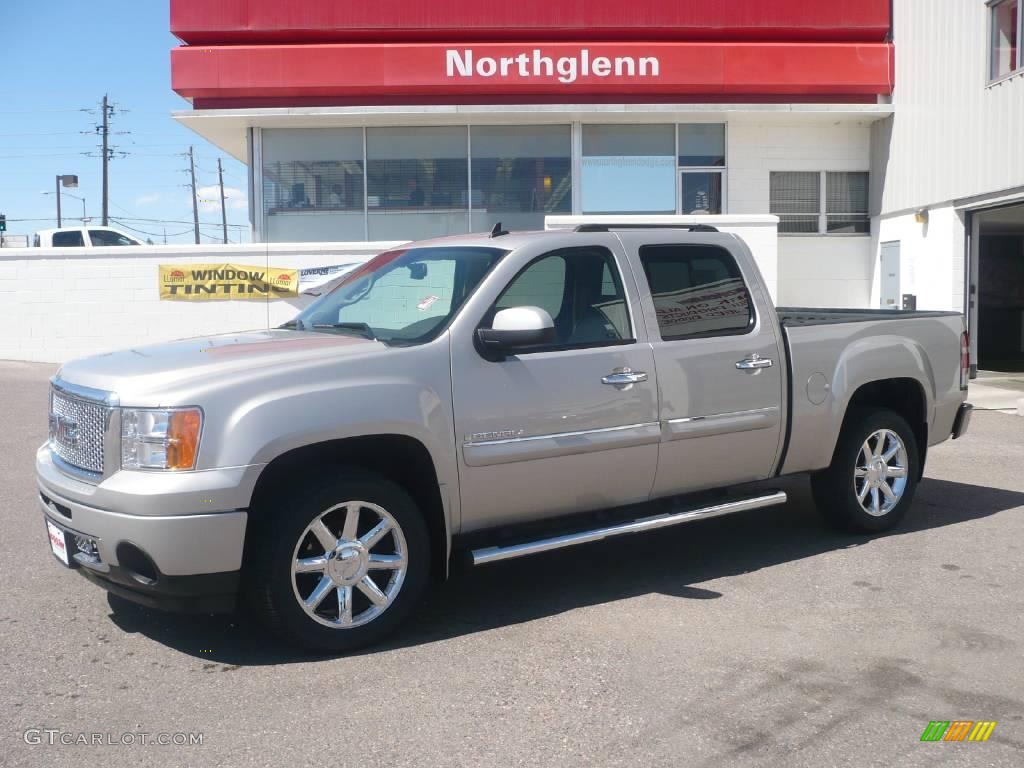 2007 Sierra 1500 Denali Crew Cab AWD - Silver Birch Metallic / Cocoa/Light Cashmere photo #1