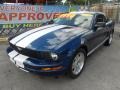 2008 Vista Blue Metallic Ford Mustang V6 Deluxe Coupe  photo #3