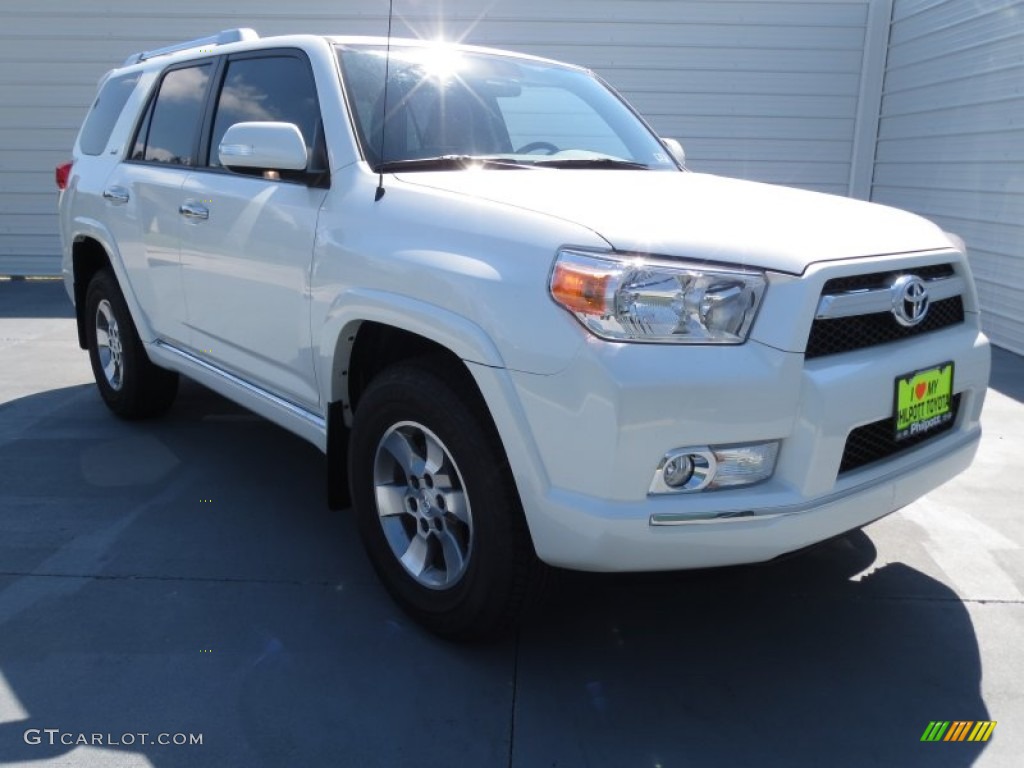 2013 4Runner SR5 - Blizzard White Pearl / Beige photo #1