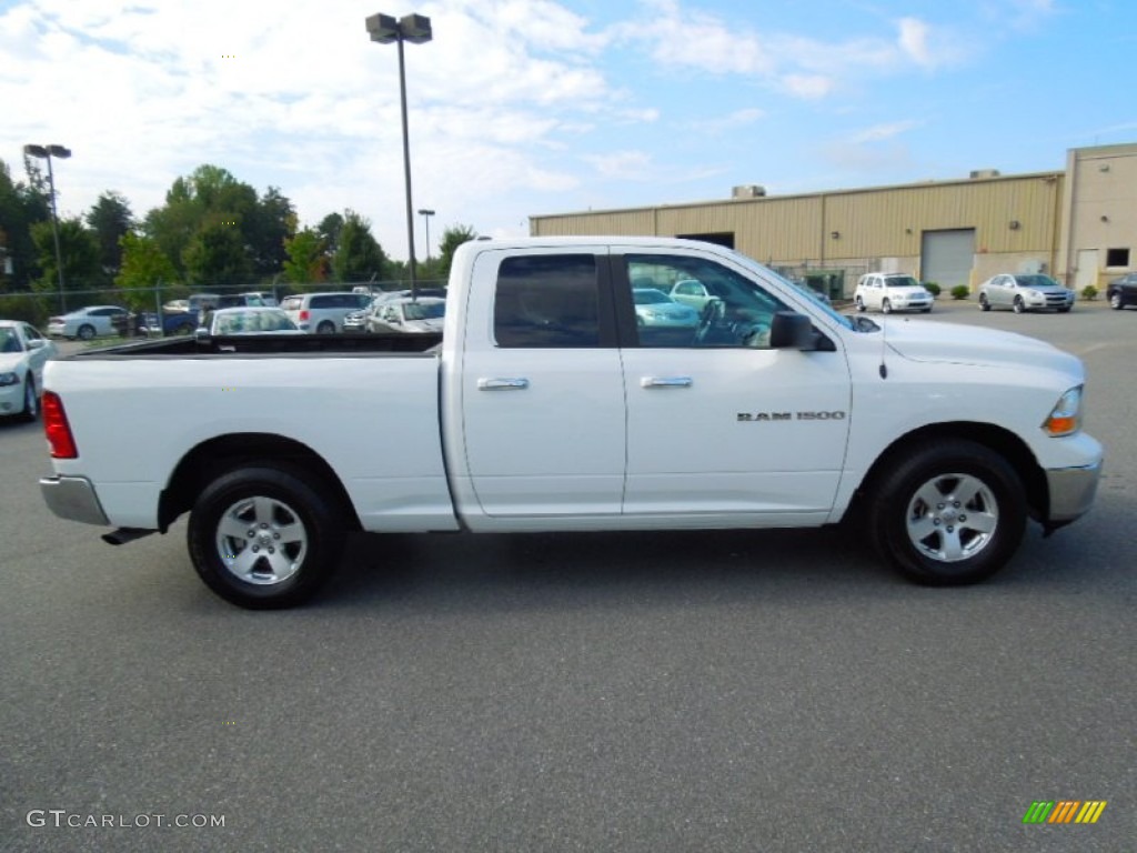 2012 Ram 1500 SLT Quad Cab - Bright White / Dark Slate Gray/Medium Graystone photo #7