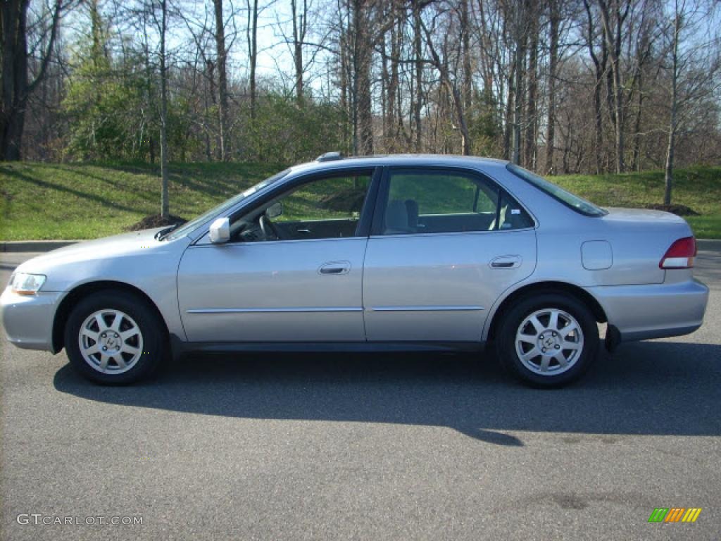 2002 Accord SE Sedan - Satin Silver Metallic / Quartz Gray photo #6