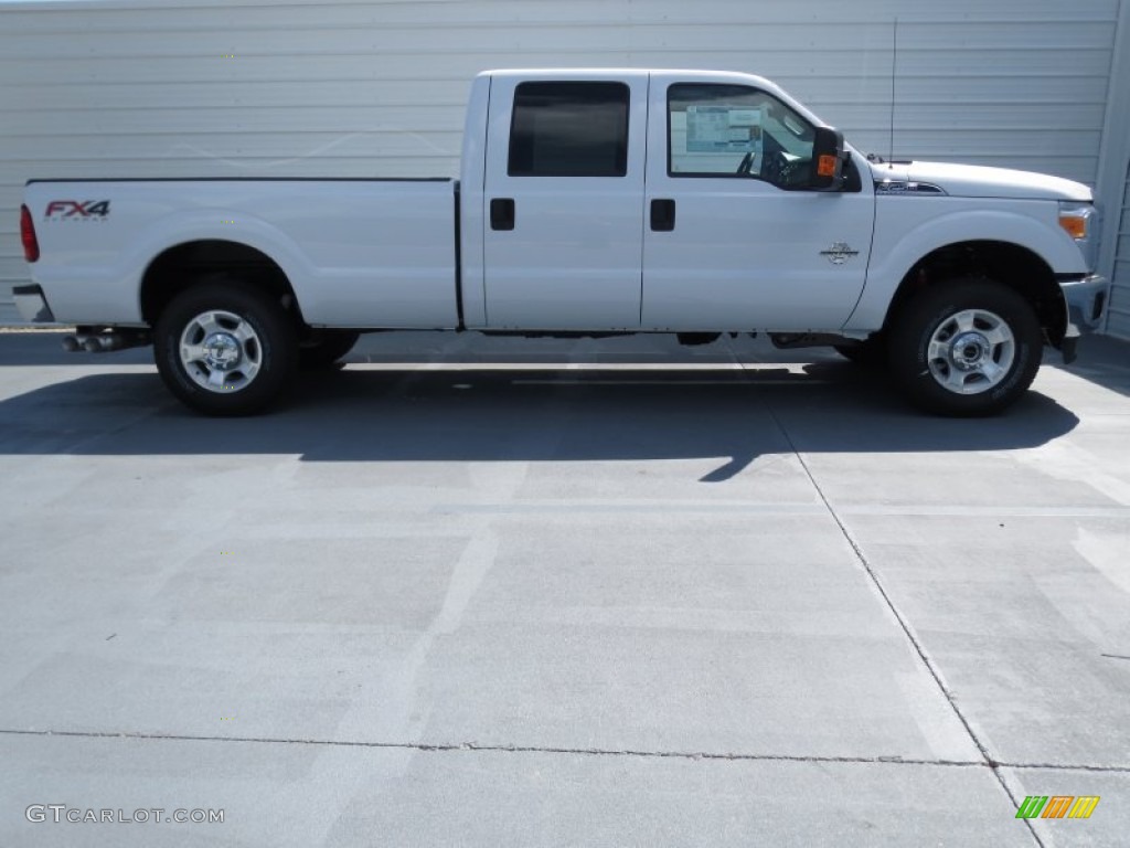 2012 F250 Super Duty XLT Crew Cab 4x4 - Oxford White / Steel photo #2