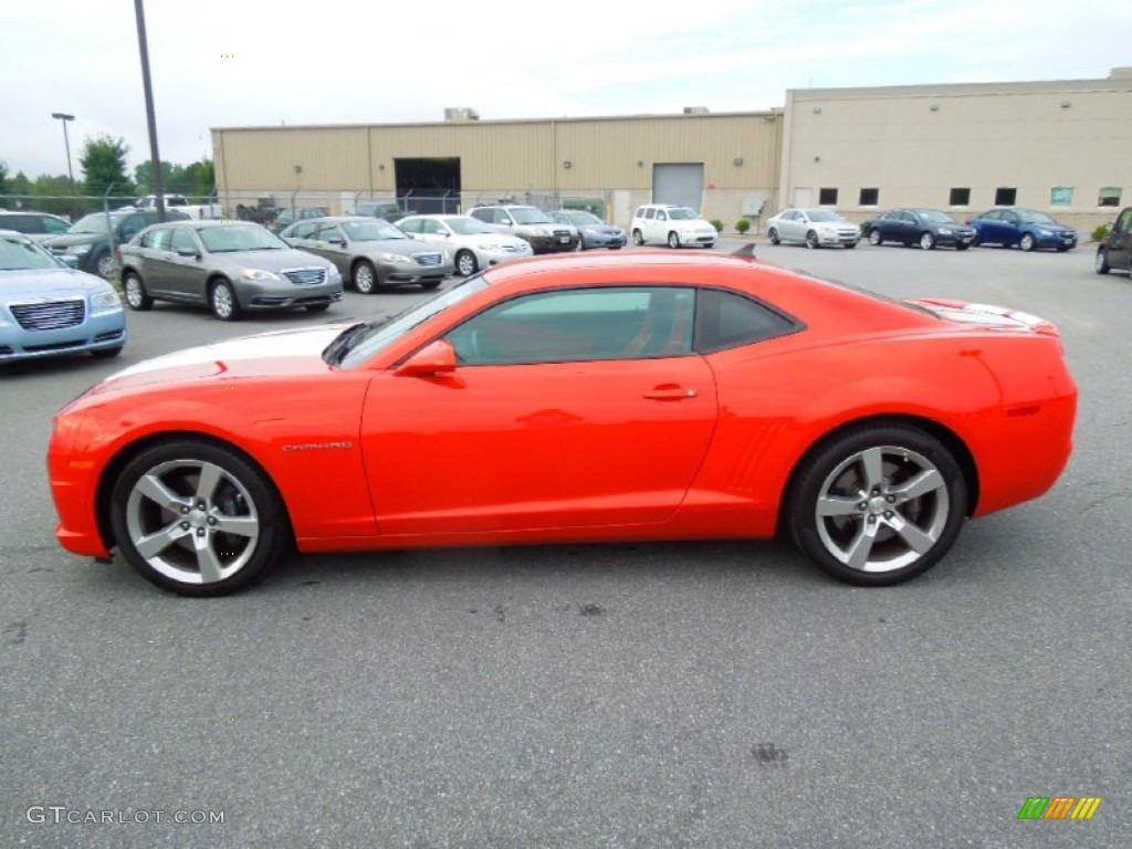 Inferno Orange Metallic 2010 Chevrolet Camaro SS/RS Coupe Exterior Photo #71724280
