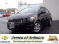 2013 Black Granite Metallic Chevrolet Sonic LT Sedan  photo #1