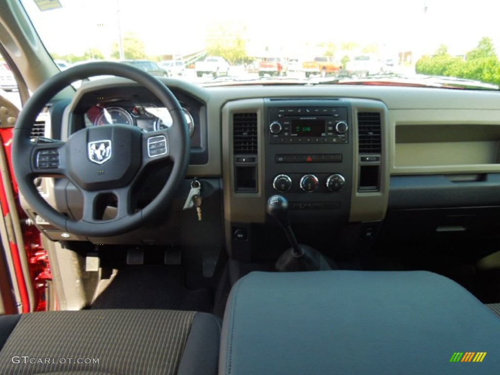 2012 Dodge Ram 3500 HD ST Crew Cab 4x4 Dually Dark Slate/Medium Graystone Dashboard Photo #71725474