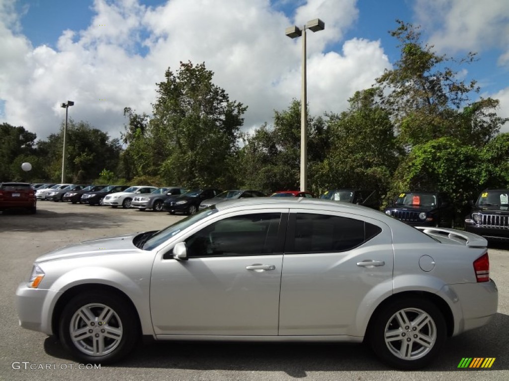 2010 Avenger R/T - Bright Silver Metallic / Dark Khaki/Light Graystone photo #2