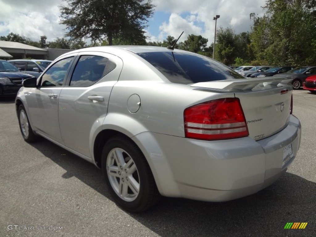 2010 Avenger R/T - Bright Silver Metallic / Dark Khaki/Light Graystone photo #3