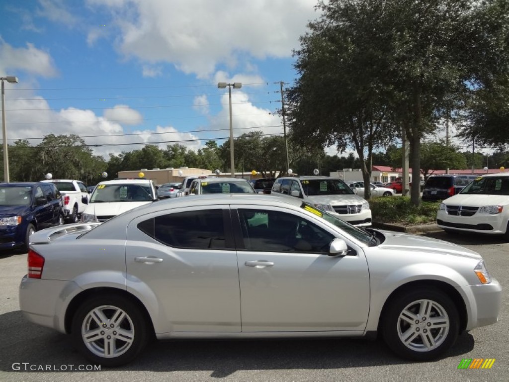 2010 Avenger R/T - Bright Silver Metallic / Dark Khaki/Light Graystone photo #9