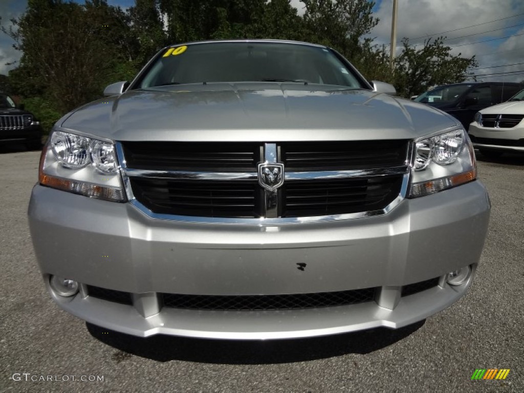 2010 Avenger R/T - Bright Silver Metallic / Dark Khaki/Light Graystone photo #17