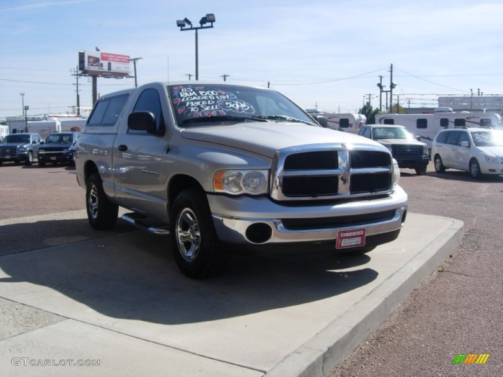 2003 Ram 1500 ST Regular Cab - Bright Silver Metallic / Dark Slate Gray photo #13