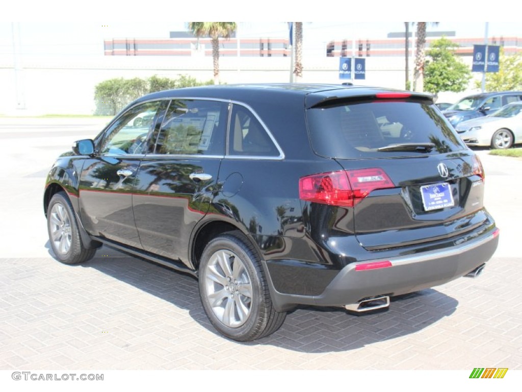 2013 MDX SH-AWD Advance - Crystal Black Pearl / Parchment photo #5