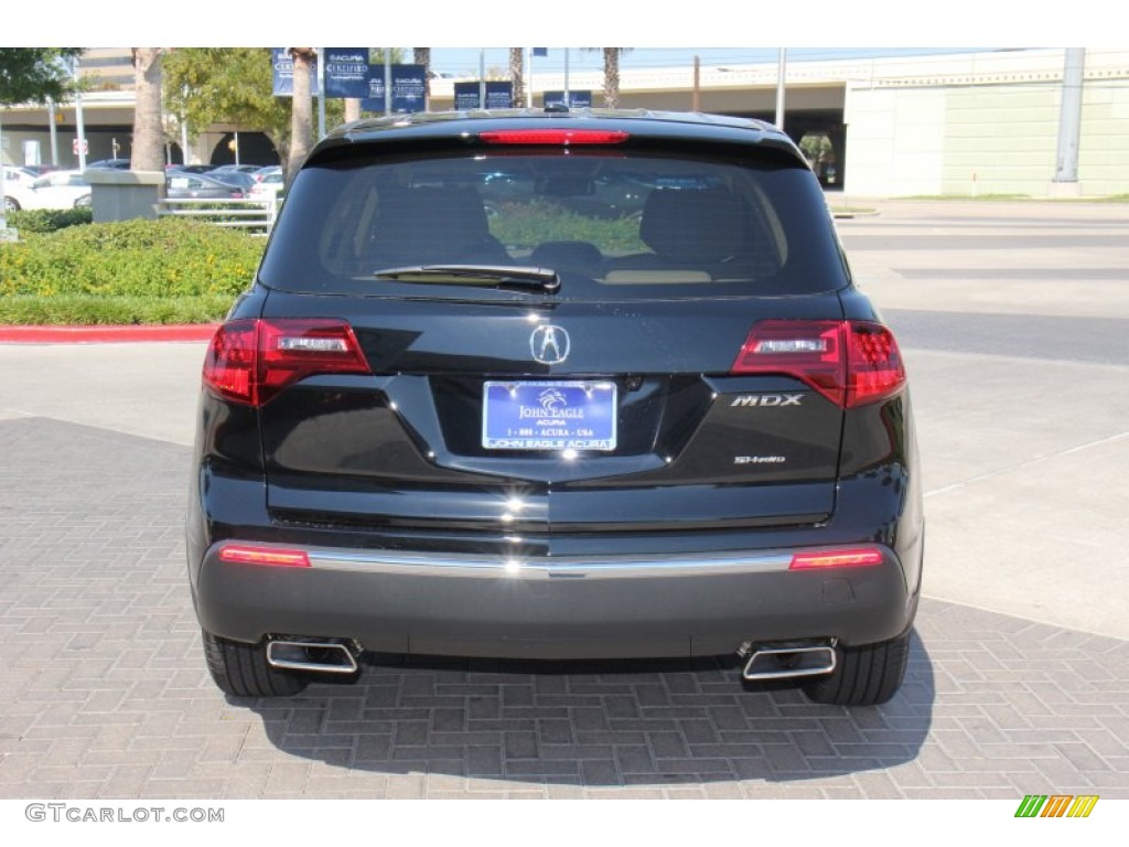 2013 MDX SH-AWD Advance - Crystal Black Pearl / Parchment photo #6