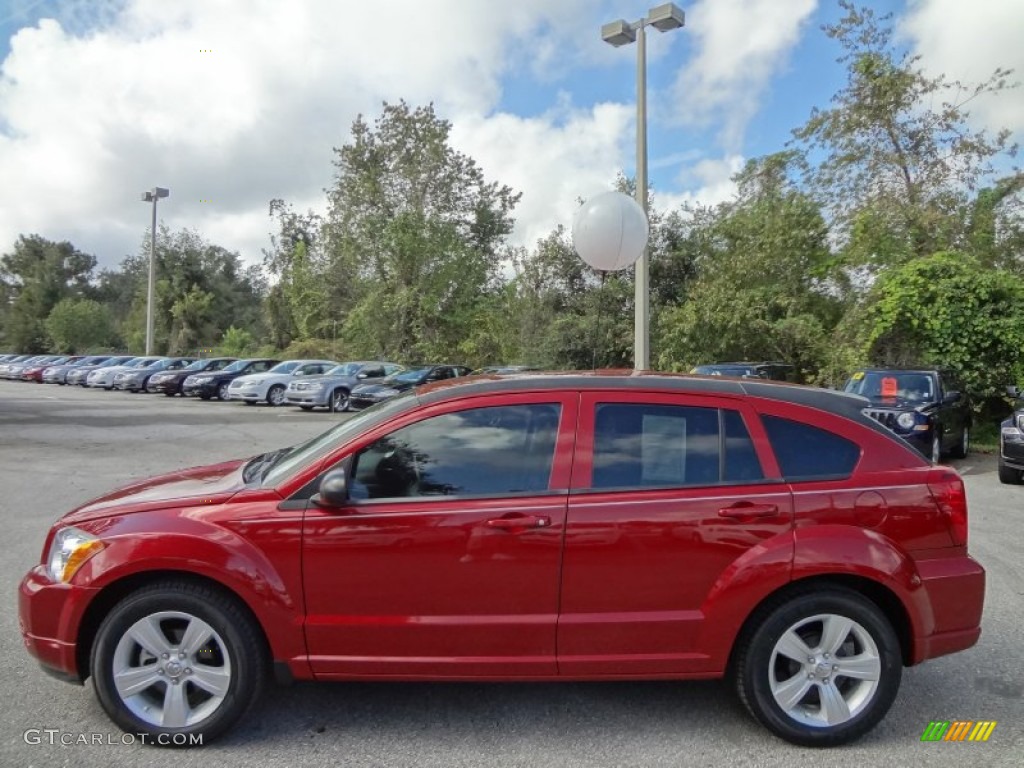 Inferno Red Crystal Pearl 2010 Dodge Caliber SXT Exterior Photo #71726897