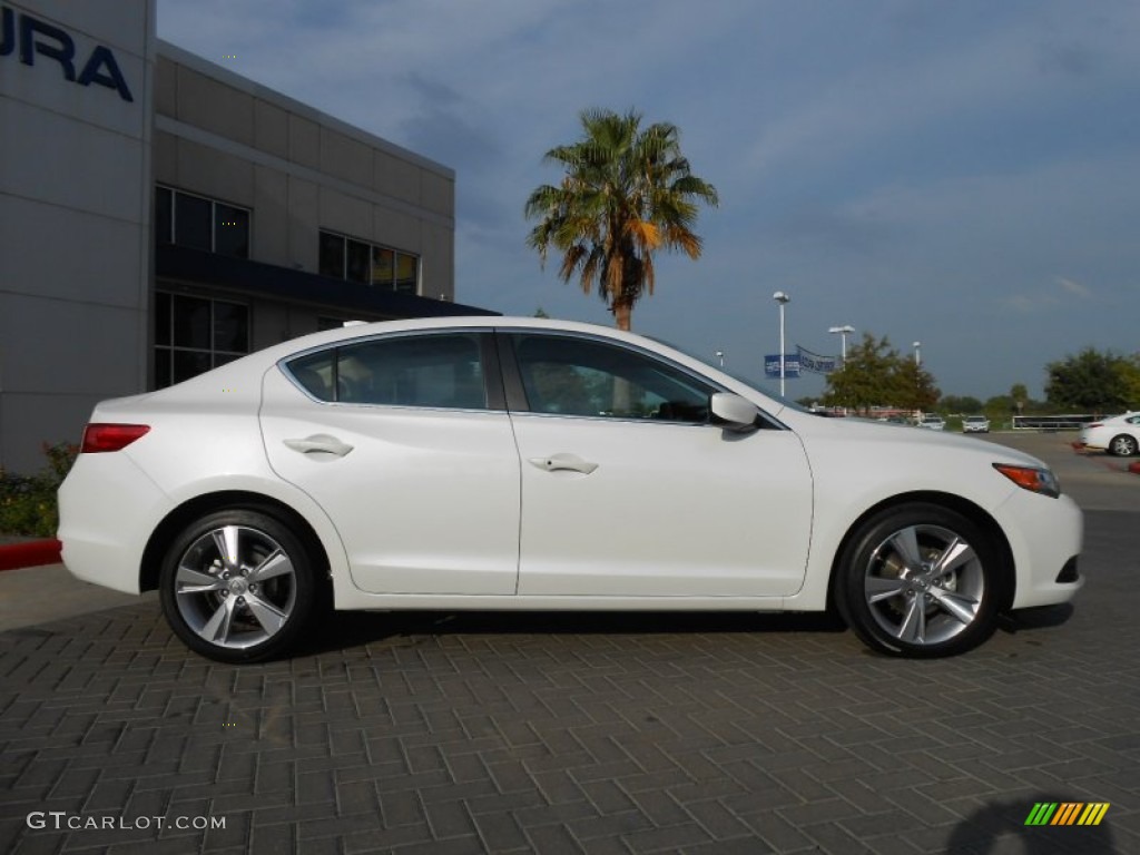 2013 ILX 2.0L Technology - Bellanova White Pearl / Parchment photo #7