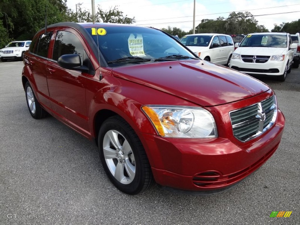 Inferno Red Crystal Pearl 2010 Dodge Caliber SXT Exterior Photo #71726987