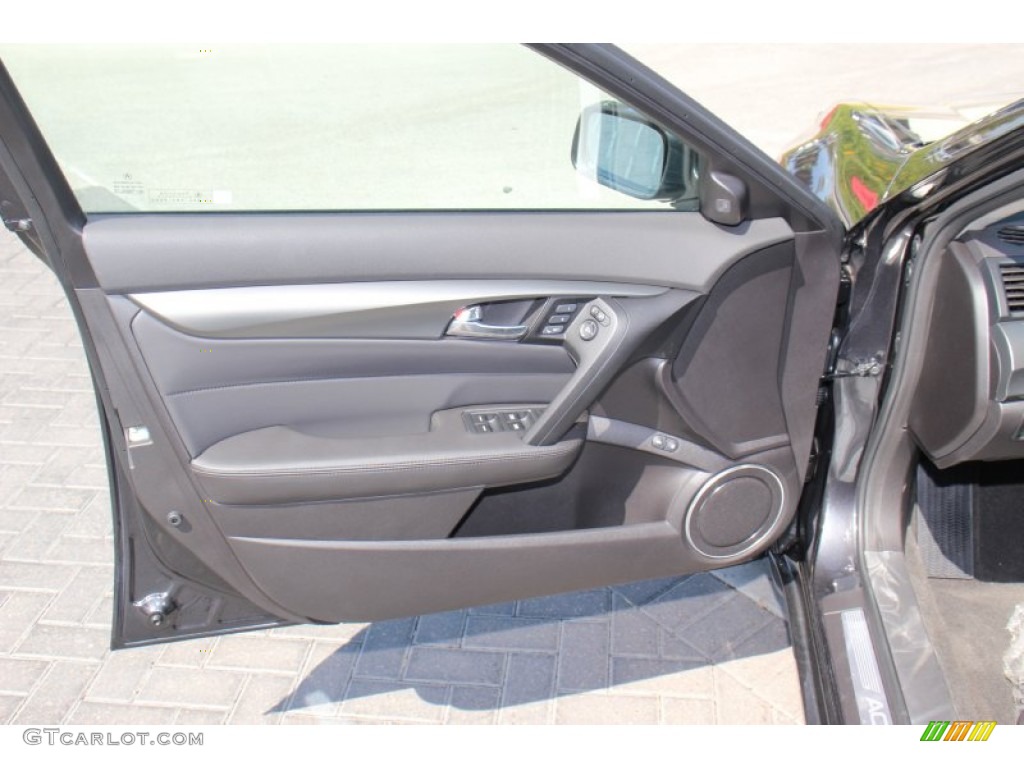 2013 Acura TL Advance Ebony Door Panel Photo #71727131