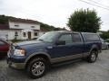 Medium Wedgewood Blue Metallic 2005 Ford F150 Lariat SuperCab 4x4