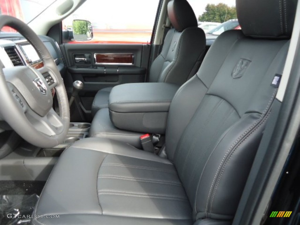 2012 Dodge Ram 3500 HD Laramie Crew Cab 4x4 Dually Front Seat Photo #71728418