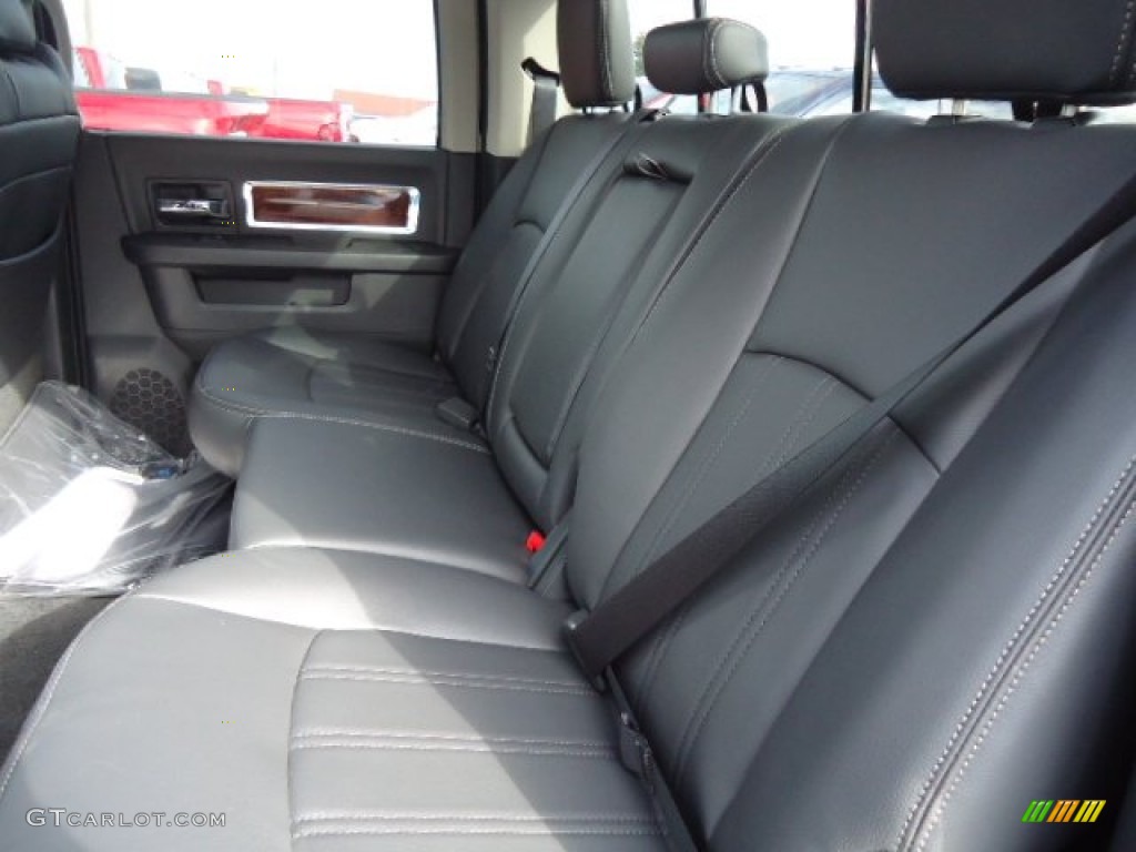 2012 Dodge Ram 3500 HD Laramie Crew Cab 4x4 Dually Rear Seat Photo #71728424