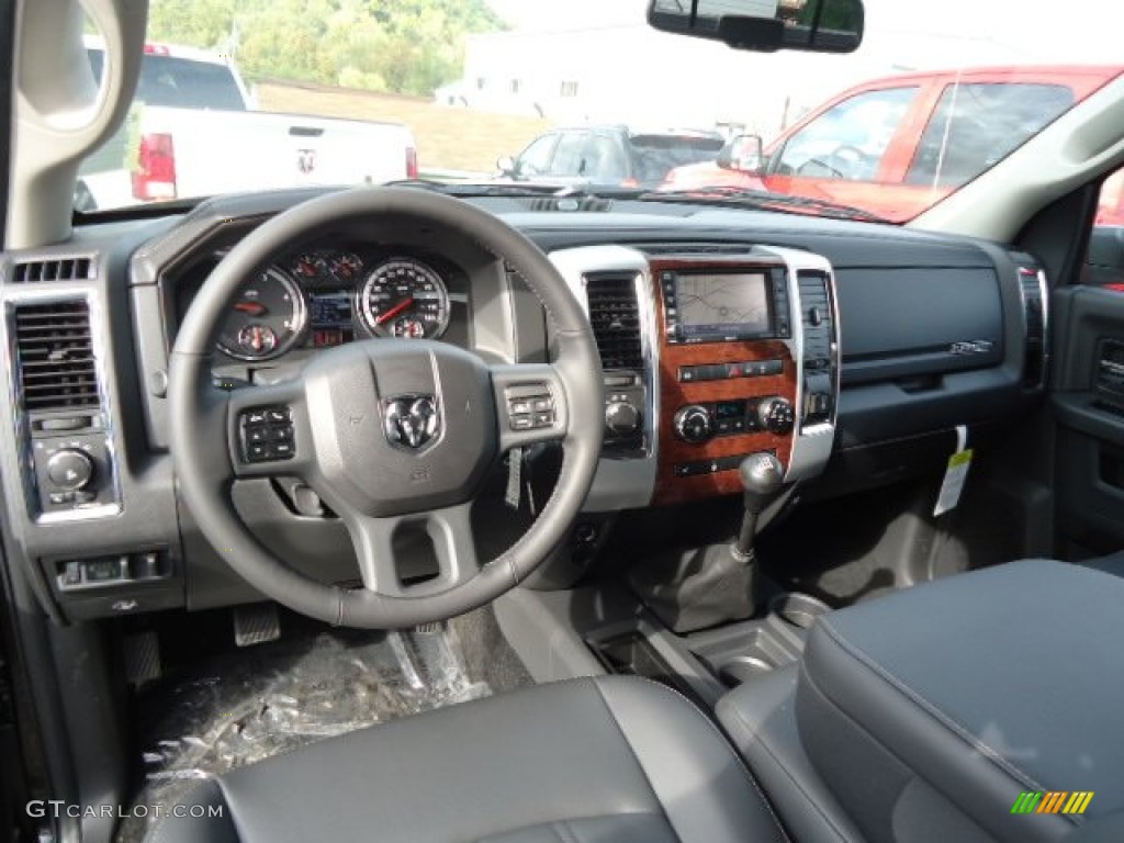 2012 Dodge Ram 3500 HD Laramie Crew Cab 4x4 Dually Dark Slate Dashboard Photo #71728433