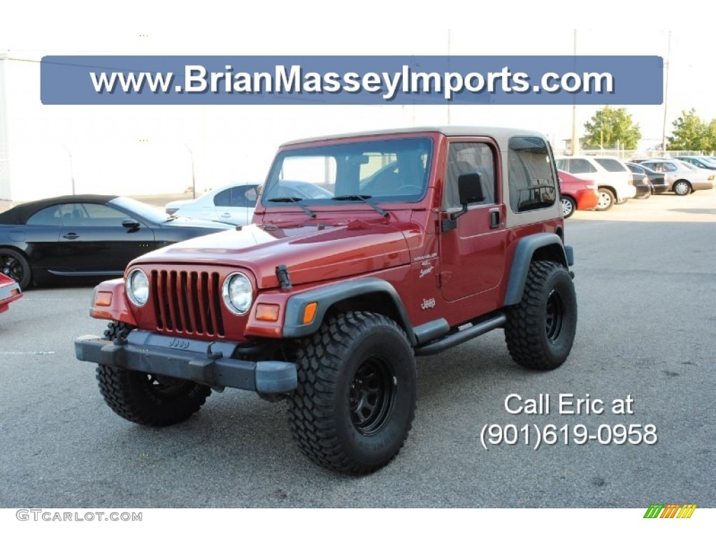 1999 Chili Pepper Red Pearlcoat Jeep Wrangler Sport 4x4 #71688342 ... 1999 Chili Pepper Red Pearlcoat Jeep Wrangler Sport 4x4 #71688342 ...