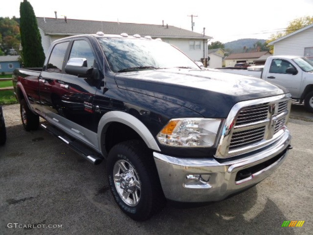 2012 Ram 3500 HD Laramie Crew Cab 4x4 - True Blue Pearl / Dark Slate photo #6