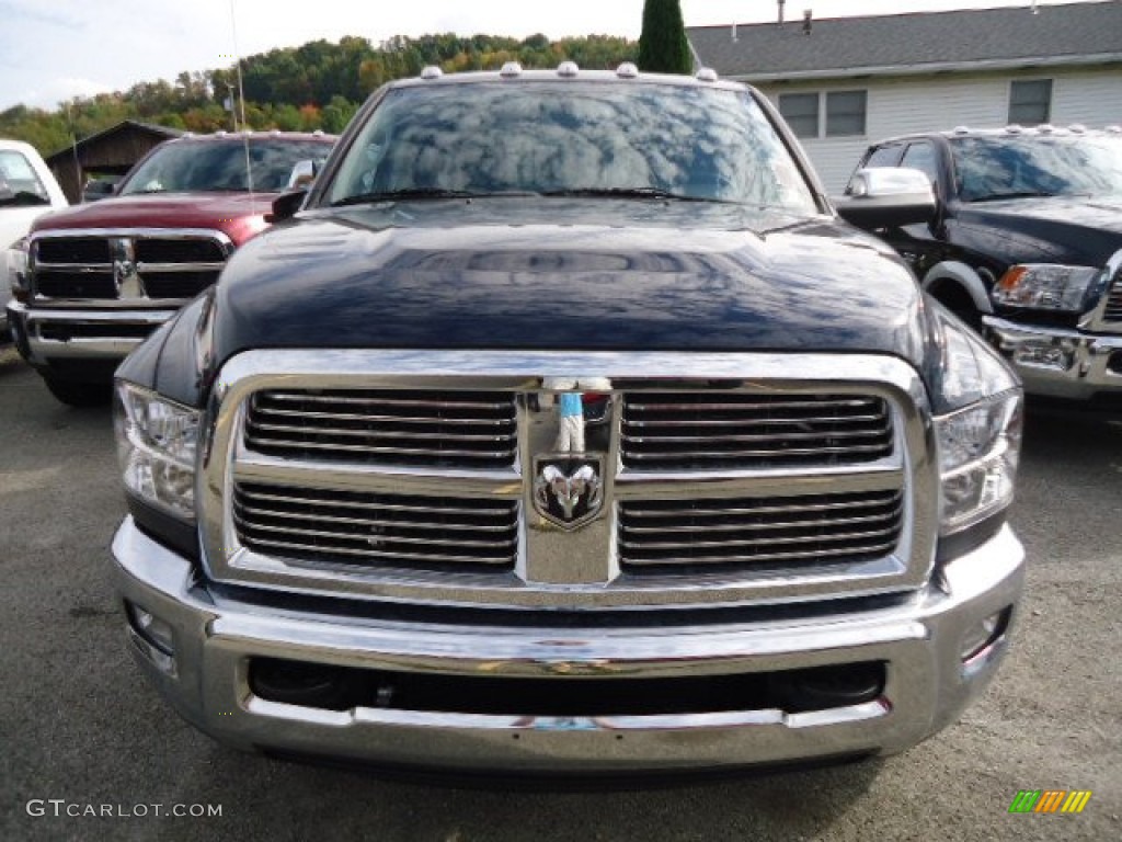 2012 Ram 3500 HD Laramie Crew Cab 4x4 - True Blue Pearl / Dark Slate photo #7