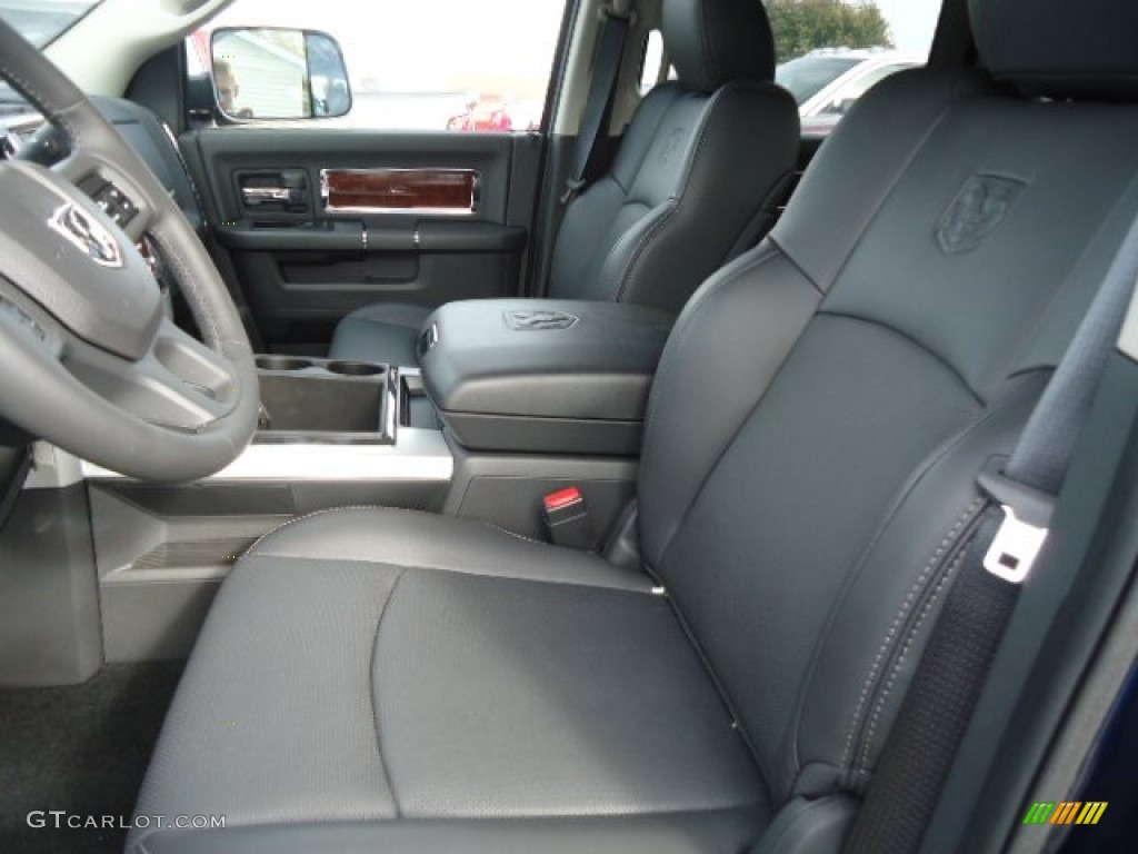 Dark Slate Interior 2012 Dodge Ram 3500 HD Laramie Crew Cab 4x4 Photo #71729951