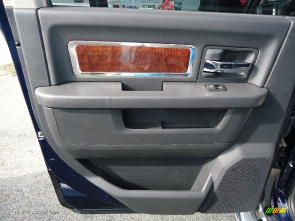 2012 Dodge Ram 3500 HD Laramie Crew Cab 4x4 Dark Slate Door Panel Photo #71729980