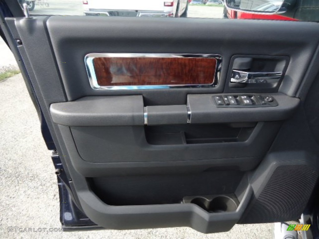 2012 Dodge Ram 3500 HD Laramie Crew Cab 4x4 Dark Slate Door Panel Photo #71729986