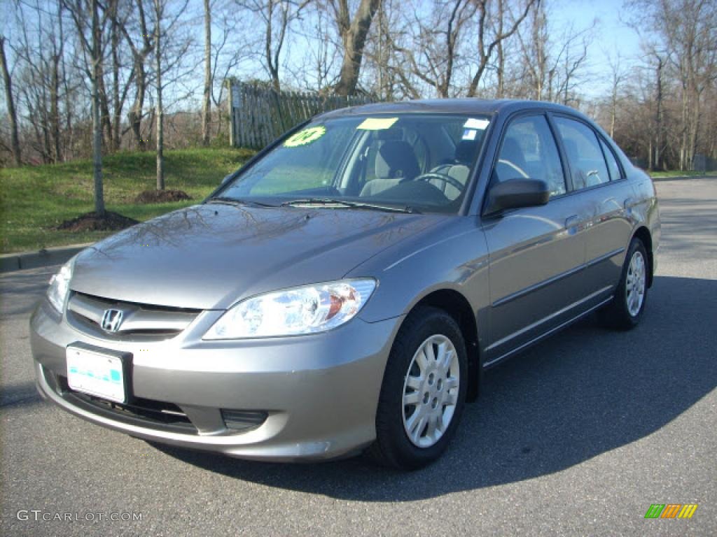 Magnesium Metallic 2004 Honda Civic LX Sedan Exterior Photo #7173163