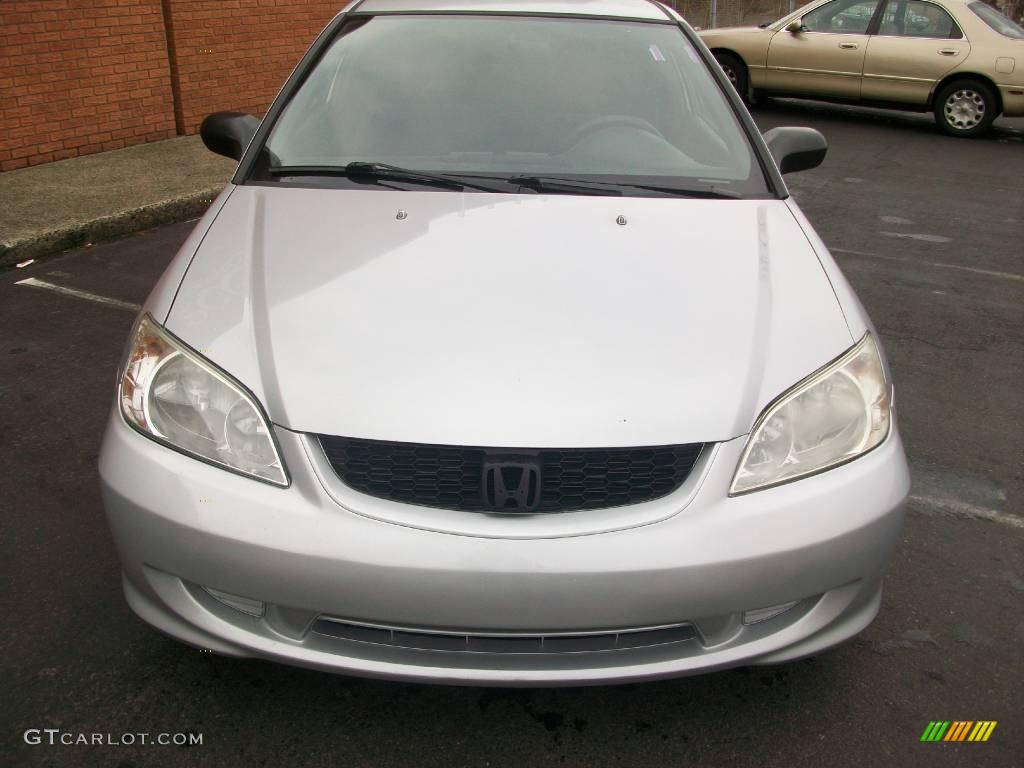 2004 Civic Value Package Coupe - Satin Silver Metallic / Black photo #1
