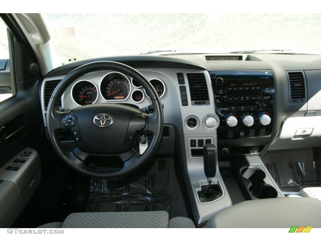 2008 Tundra SR5 TRD Double Cab 4x4 - Super White / Beige photo #10