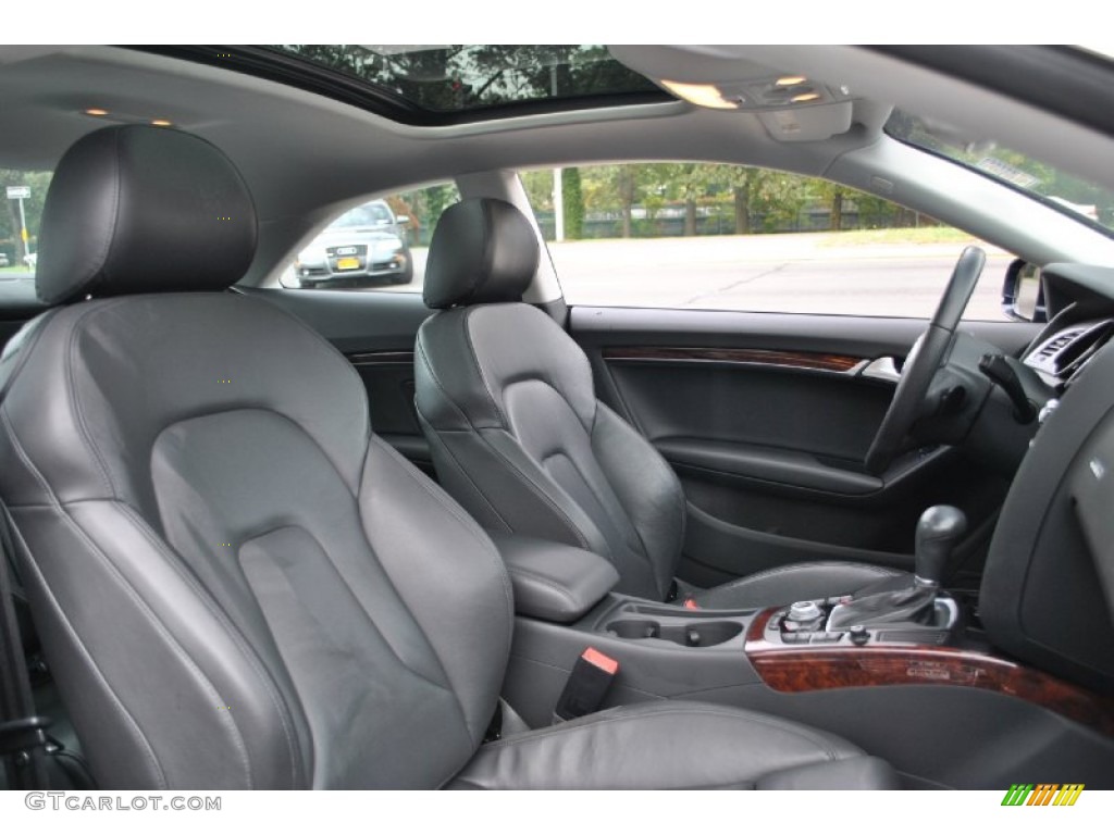 Black Interior 2010 Audi A5 2.0T quattro Coupe Photo #71733380