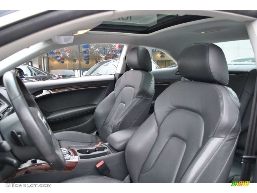 Black Interior 2010 Audi A5 2.0T quattro Coupe Photo #71733422